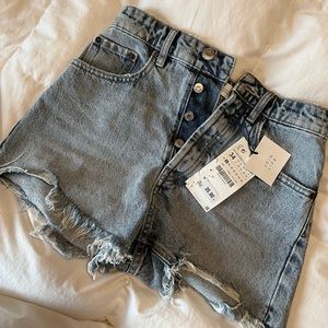 NWT Zara jean shorts